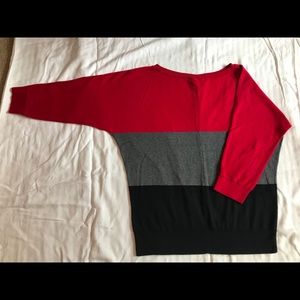 CHAPS Colorblock Dolman Sweater